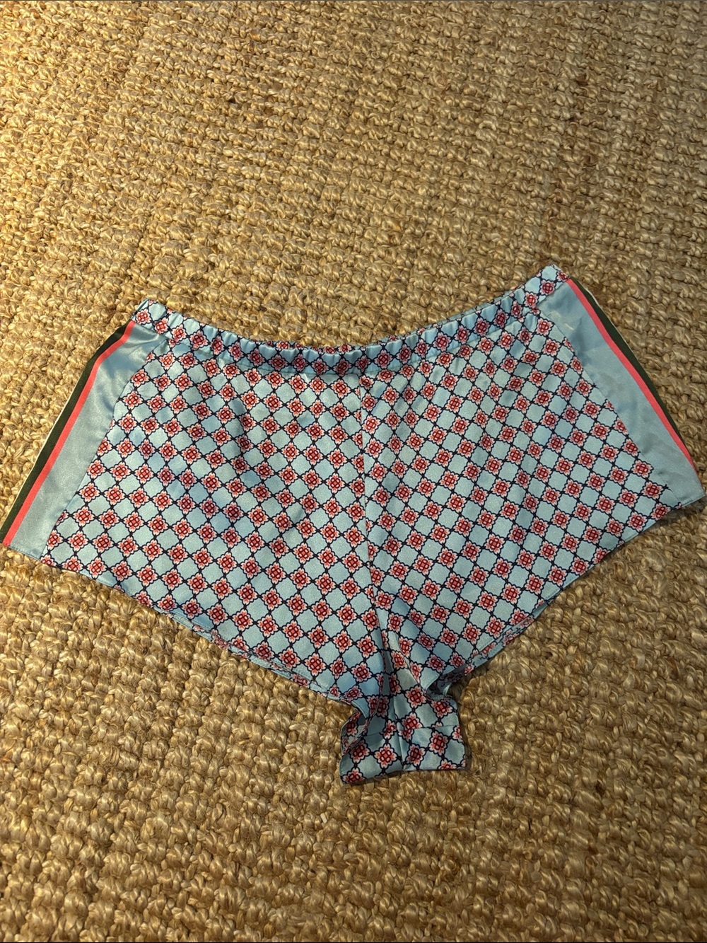 Vintage Styler Victoria’s Secret Light Blue and Red Patterned Boyshorts